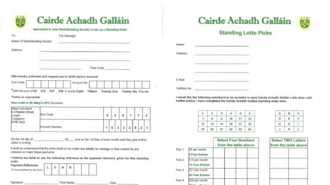 Lotto Standing Order Form